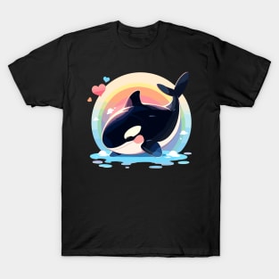 Kawaii - Rainbow Orca T-Shirt